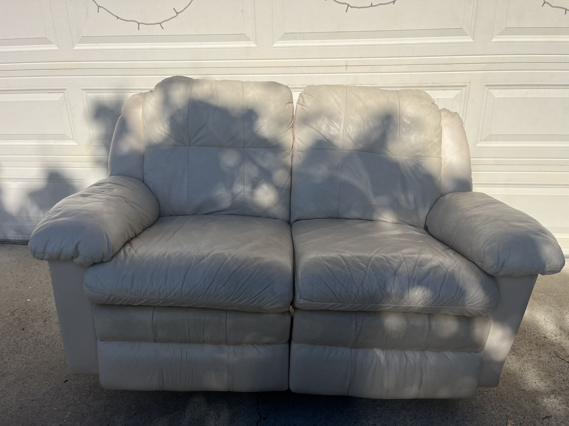 Leather Couch With Recliner 2 Seater