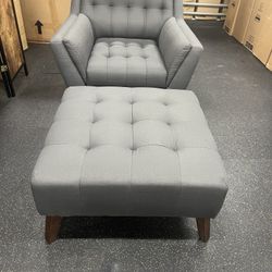 Accent Chair On Clearance ( Ottoman Free) 