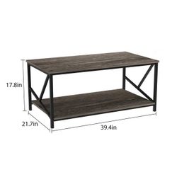 Dark Brown Mason Coffee Table – Brand New!