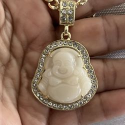 white big buddha necklace 