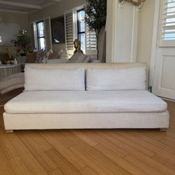 Restoration Hardware Low Profile 65 Inch Long Couch