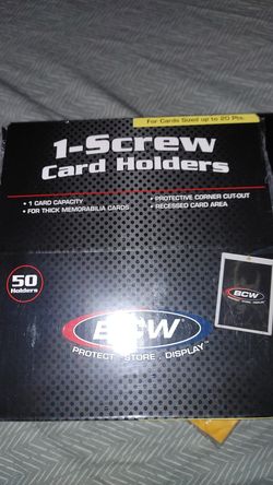 Case of 50 new regular sized card screw downs.
