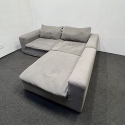 3 pc Gray Modular sectional cloud couch 7.4 X 7.4Ft, comfy & in good condition. We can deliver & setup.