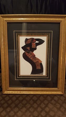 Charles Bibbs Lady in Black Print