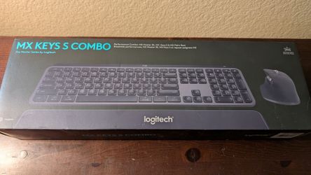 Logitech MX Keys S Combo Performance Wireless Keyboard and Mouse - Graphite