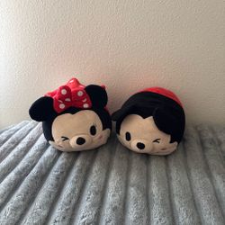 Mickey and Minnie Mouse Tsum Tsum Plushies