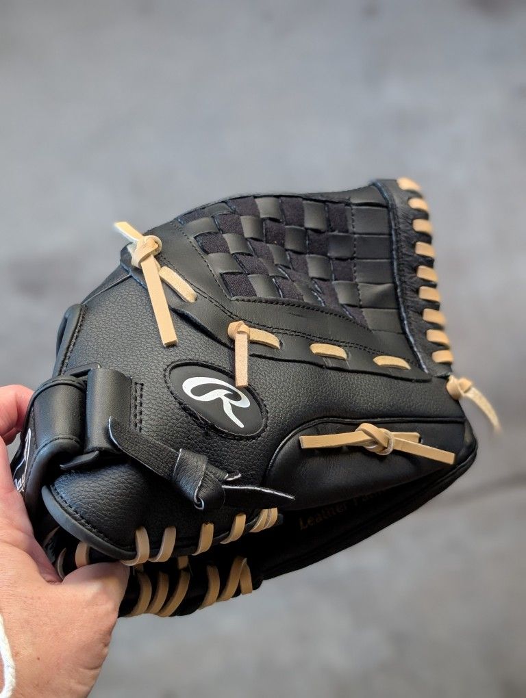 new baseball glove, pants, socks, visor 