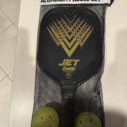 Brand New Pickleball Paddle Set Includes 2 Paddles & 2 Balls