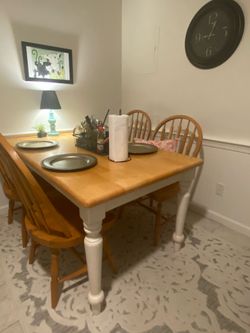 Farm Table and 4 Chairs