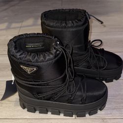 Black Prada Winter Boots