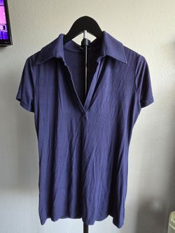 Navy Blue Collared Shirt