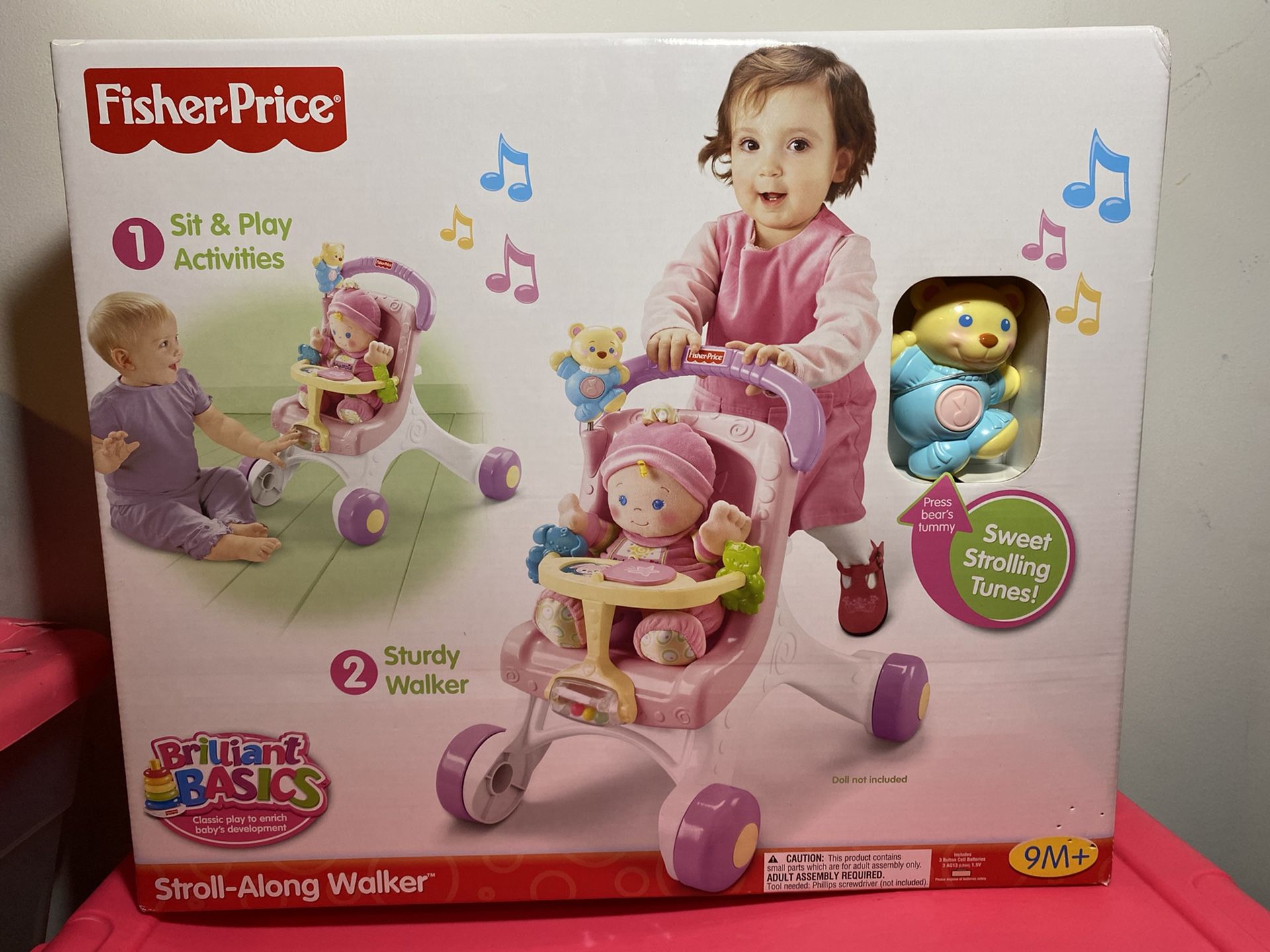 Fisher-Price Brilliant Basics Stroll-Along Walker, Standard Packaging