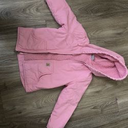 4T Carhartt Pink Sherpa Lined Jacket 