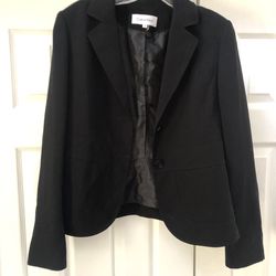 Calvin Klein black tailored blazer size 6