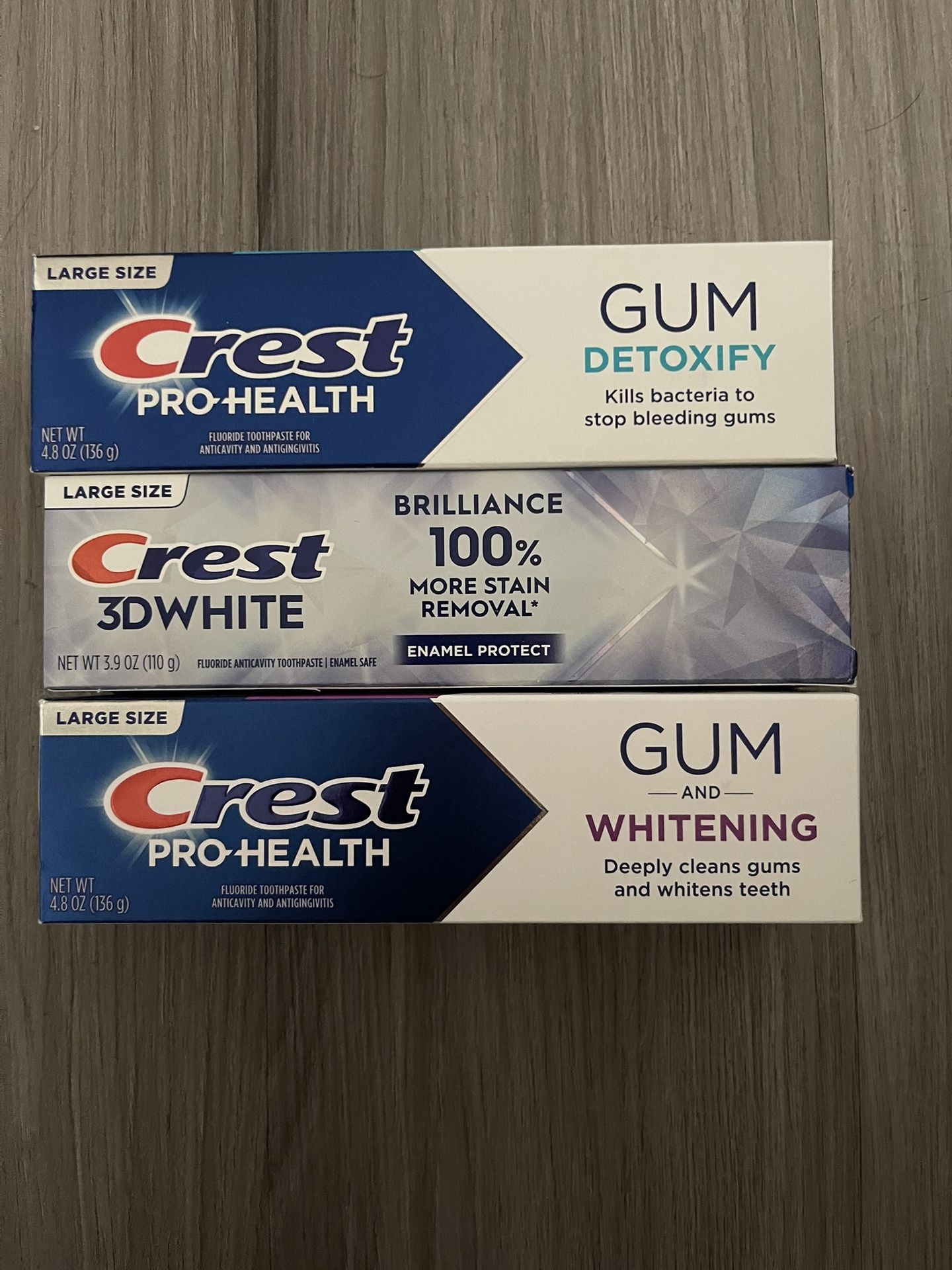 Crest 3D Brilliance Or Pro Health Toothpastes