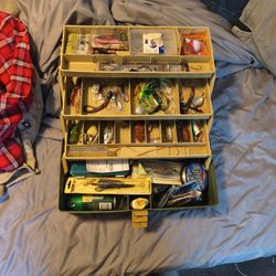 Vintage Plano Tackle Box PACKED FULL