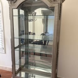 Large armoire. Wood And Glass