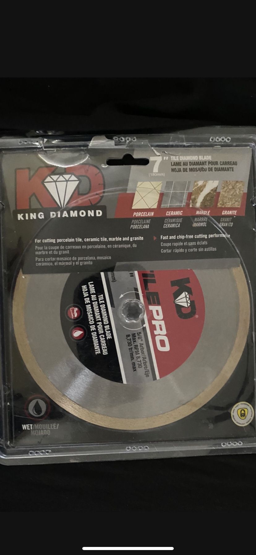 Tile Cutting Wheel 7” Brand New