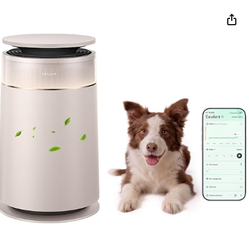 Dreame HEPA Furcatch Pet Air Purifier FP10, Active Roller Self-Cleaning, LoopBoost Airflow, CataFresh Odor Removal, Multi-Stage Filtration, Pet-Friend