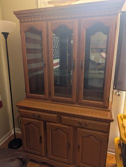 Wooden China Cabinet