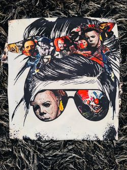 Horror Movie Characters Graphic T-Shirt