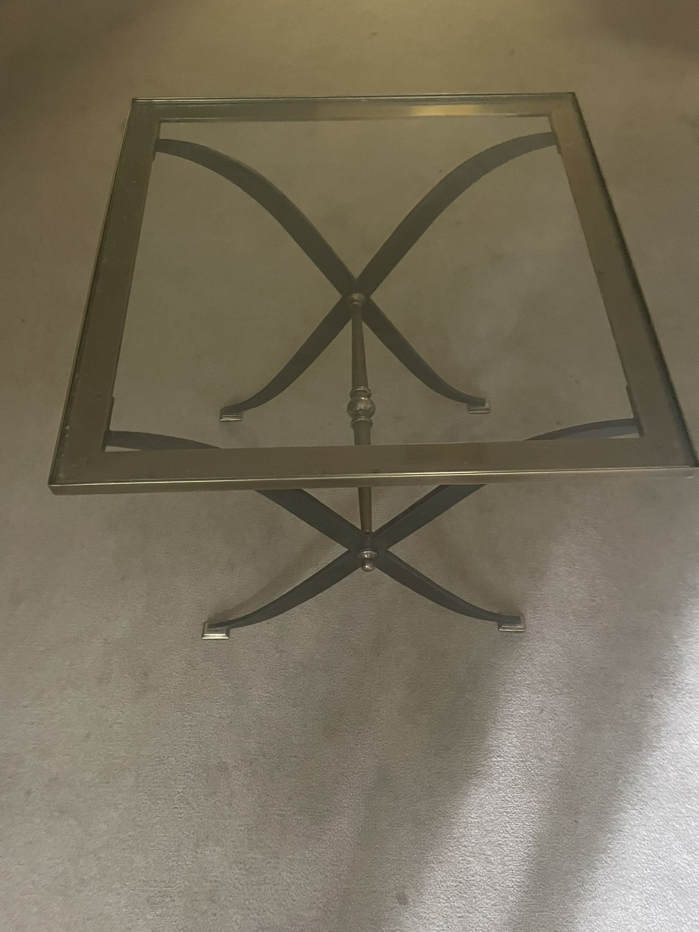 Glass Side Table