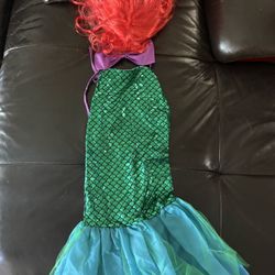 Little Mermaid Dress And Wig