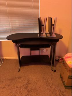 Black desk