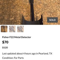 Fisher F22 Metal Detector