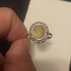 Silver Jade Ring