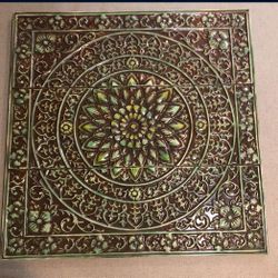 XLarge Metal Mandela Wall Art 36”x36”