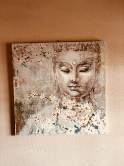 🤎 Large 4x4 Buddha Canvas Wall Art