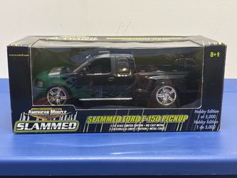 1/18 SCALE DIECAST SLAMMED FORD F-150'PICKUP BY AMERICAN MUSCLE 1 OF 5000 .
