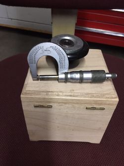 Brake rotors micrometer.