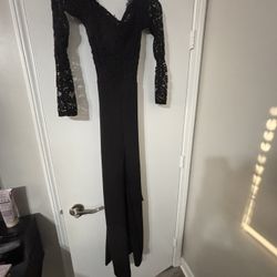 Two Black Different Pant Suits