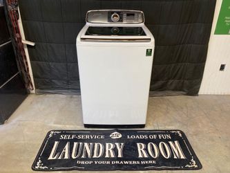 Samsung Top Load Washer – 5.2 Cu Ft Super Speed, AquaJet & Glass Lid