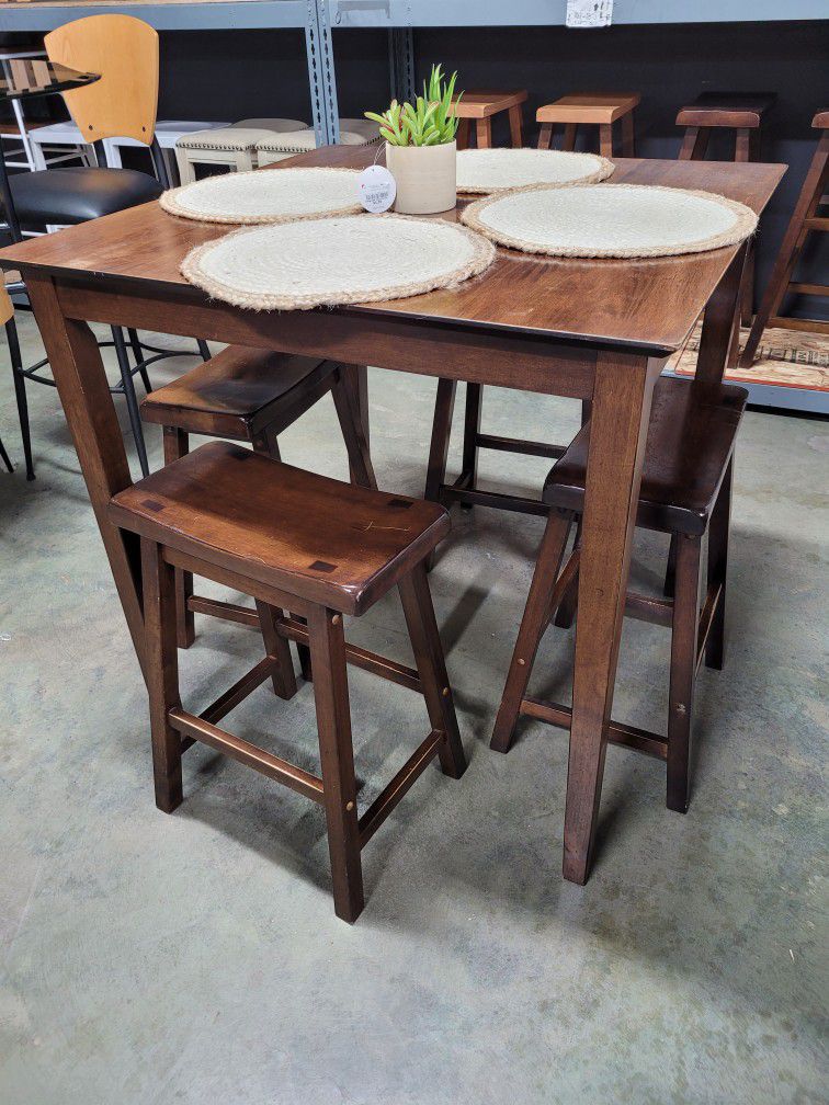 Dining Table Set With Stools