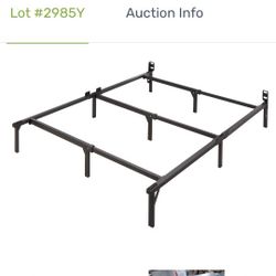 Queen Bed Frame For Box Spring and Mattress 