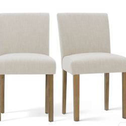 North Upholstered Dining Chair Beige (Set of 2)