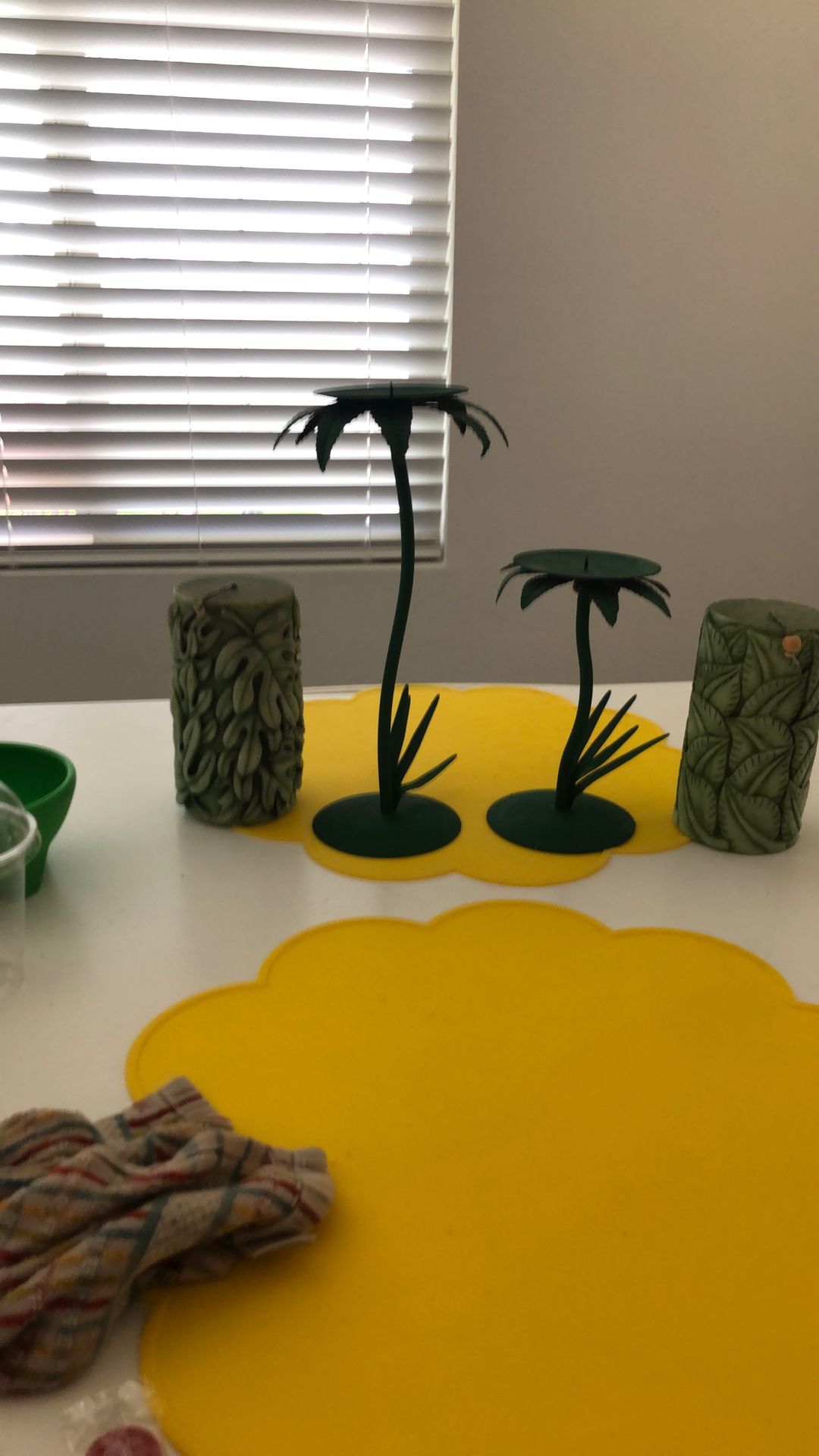 Candle Holders And Candles. Candles Never Used