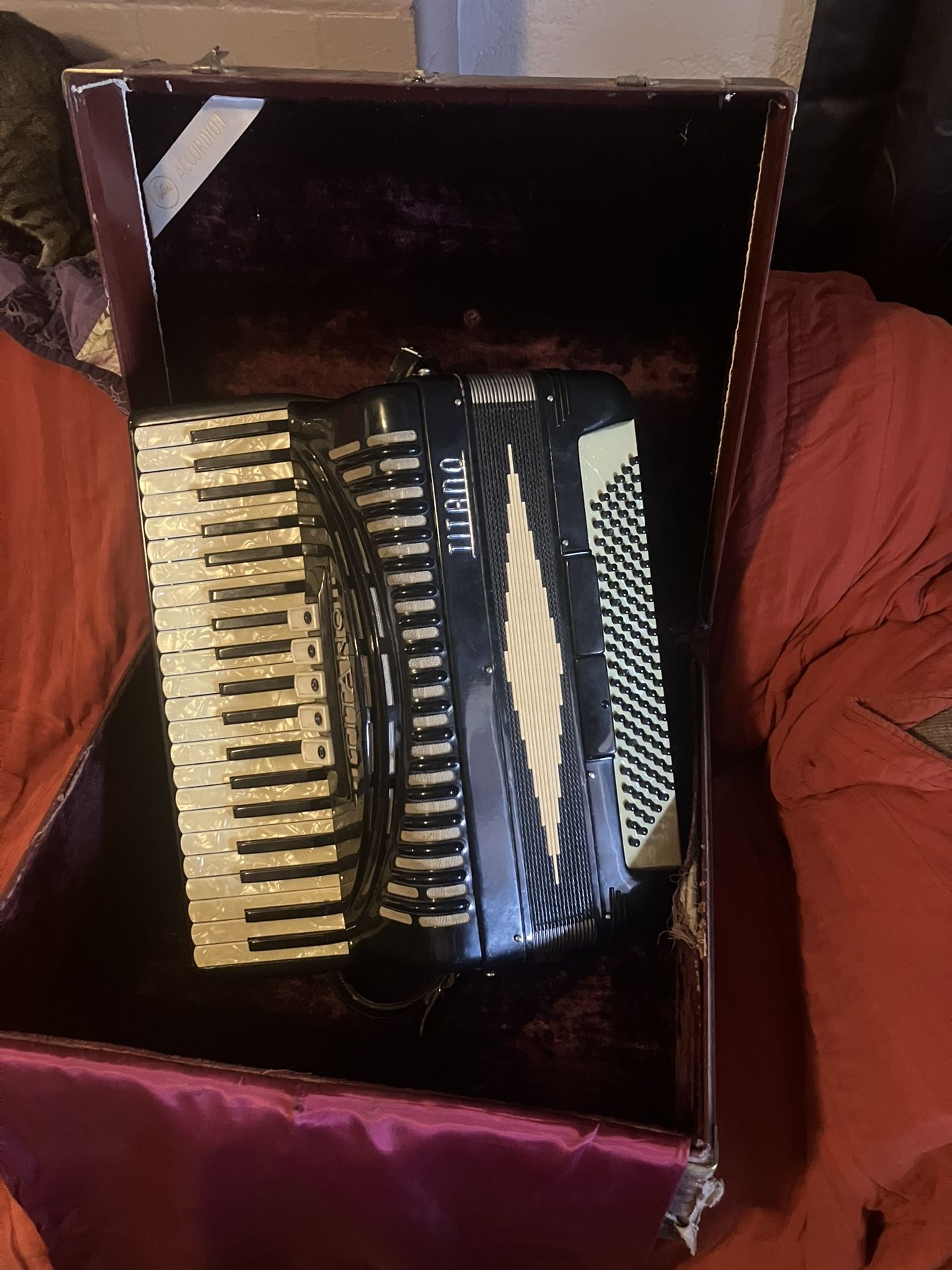 Titano Accordion With Case Italy