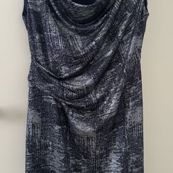 Connected Apparel Dress Grey Size 14