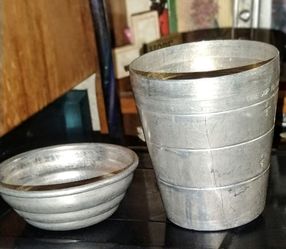 Vintage MIRRO Aluminum 1 Cup Measuring Cup Shaker w/Lid MCM 2623 M