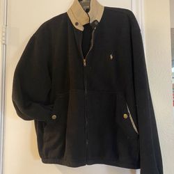 Black Polo Zip Up jackets 