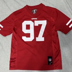 San Francisco 49ers Nick Bosa #97 Youth Jersey – Size L (14–16) – Red