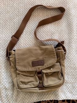 Green messenger bag