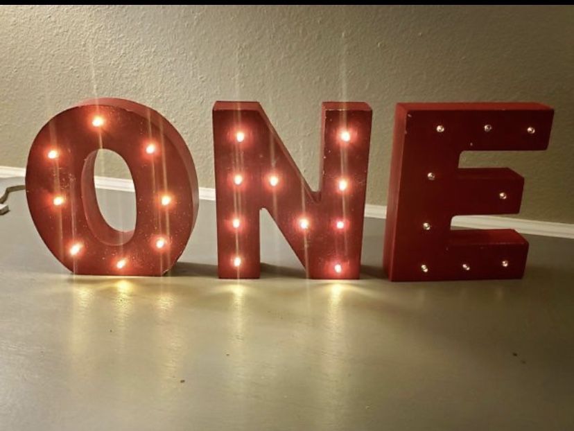 Various wood and metal letters for $15