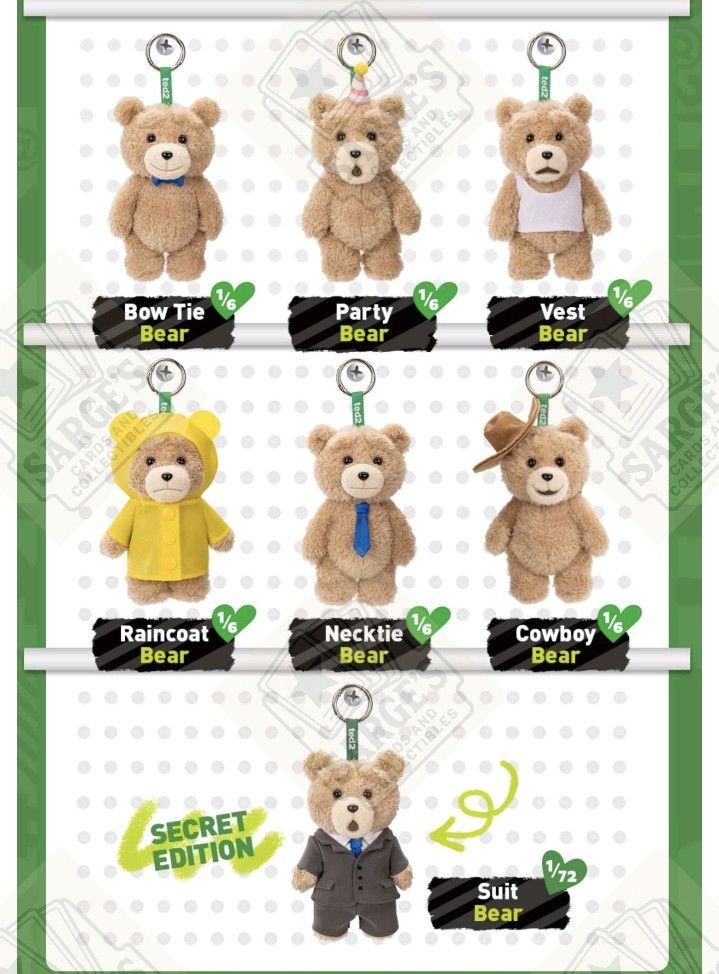 Authentic Pop Mart Ted2 Teddy Bear Action Plush Labubu