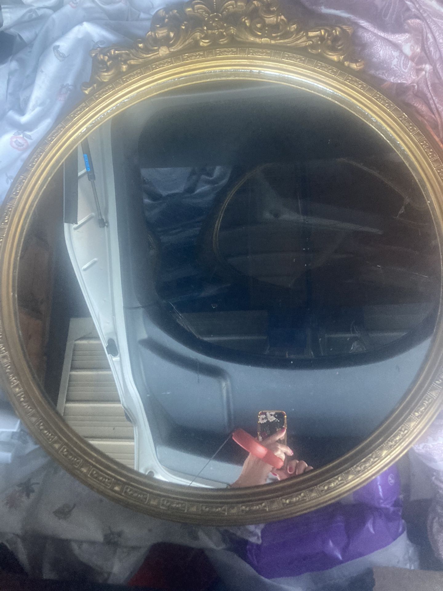 Antique Wood Orante Gold Mirror 