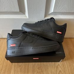Nike Air Force 1 Low Supreme Black (Multiple Sizes) Brand New